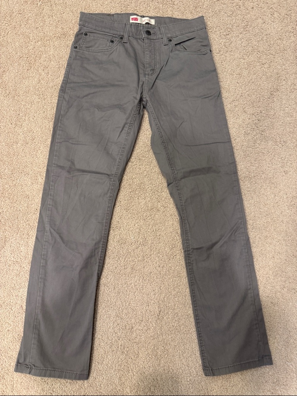 Levi's Gray Slim Straight-Leg Jeans